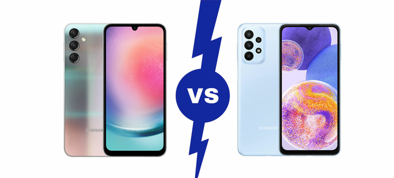مقایسه گوشی A23 با A24 سامسونگ