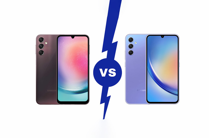 مقایسه گوشی A24 و A34 سامسونگ